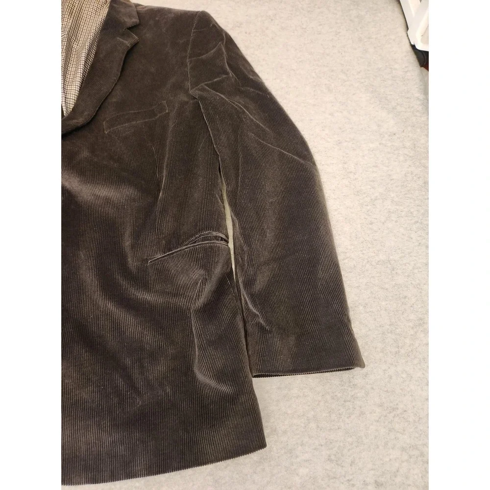 Saddlebred Blazer Mens 48R Brown Heritage Corduroy‎ Two Button Sport Coat Lined